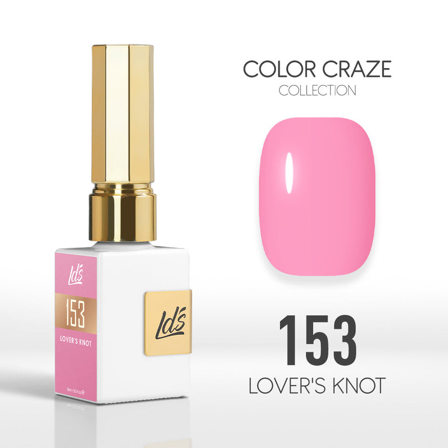 LDS Color Craze Gel Nail Polish - 153 Lover's Knot - 0.5oz