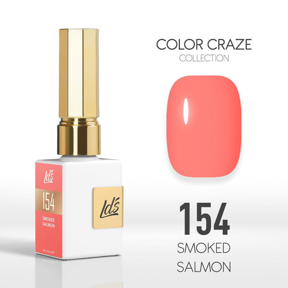 LDS Color Craze Gel Nail Polish - 154 Smoked Salmon - 0.5oz