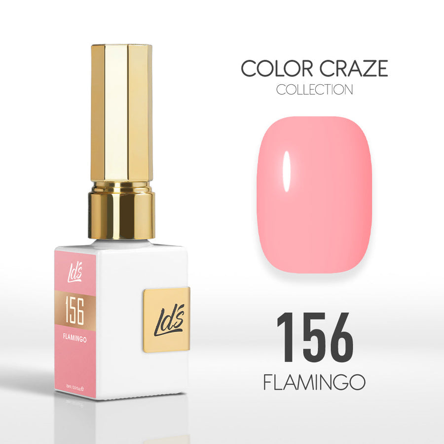 LDS Color Craze Gel Nail Polish - 156 Flamingo - 0.5oz