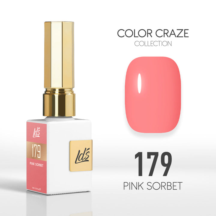 LDS Color Craze Gel Nail Polish - 179 Pink Sorbet - 0.5oz