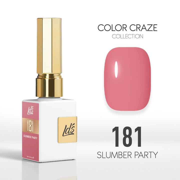 LDS Color Craze Gel Nail Polish - 181 Slumber Party - 0.5oz