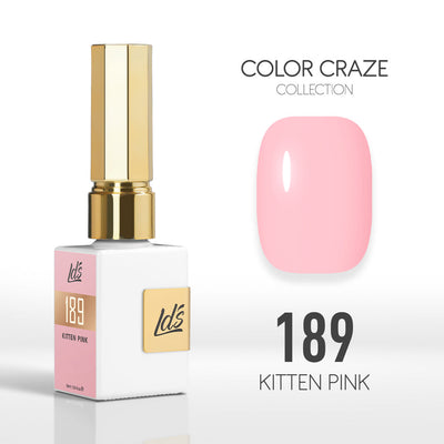 LDS Color Craze Gel Nail Polish - 189 Kitten Pink - 0.5oz