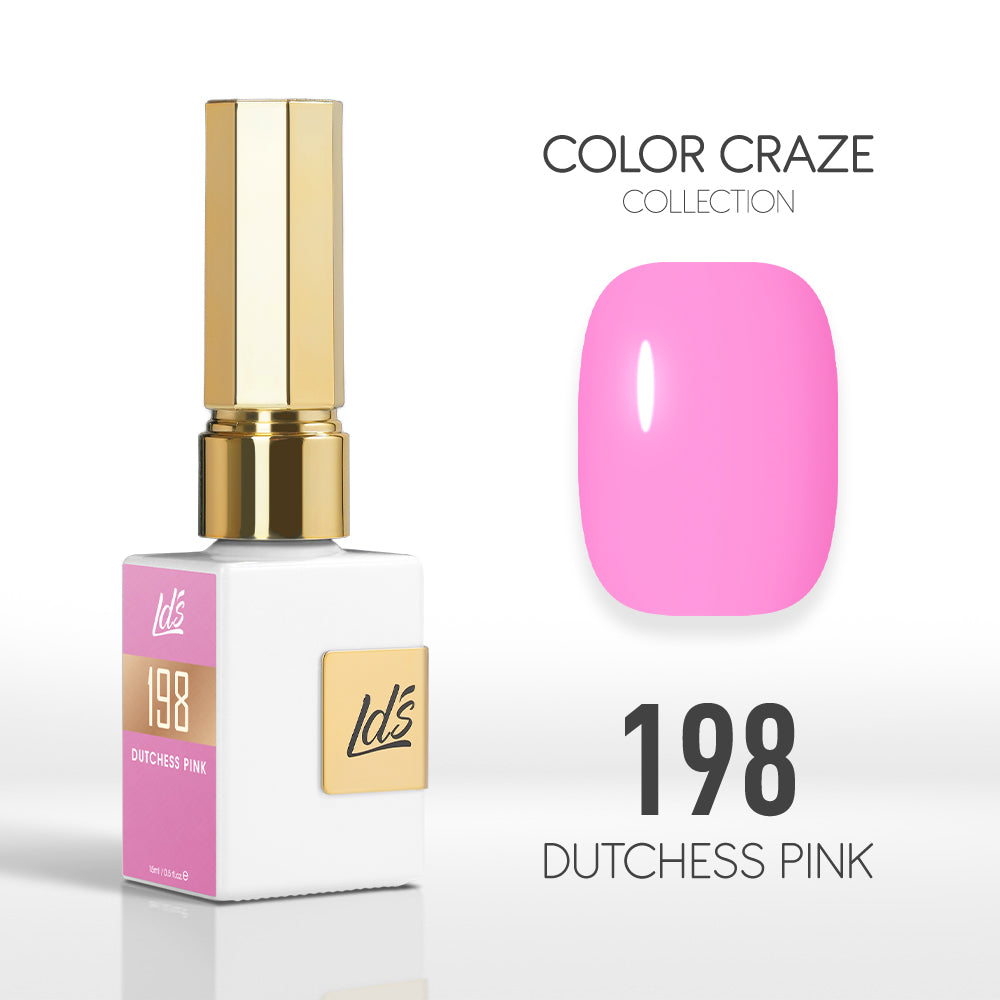 LDS Color Craze Gel Nail Polish - 198 Dutchess Pink - 0.5oz