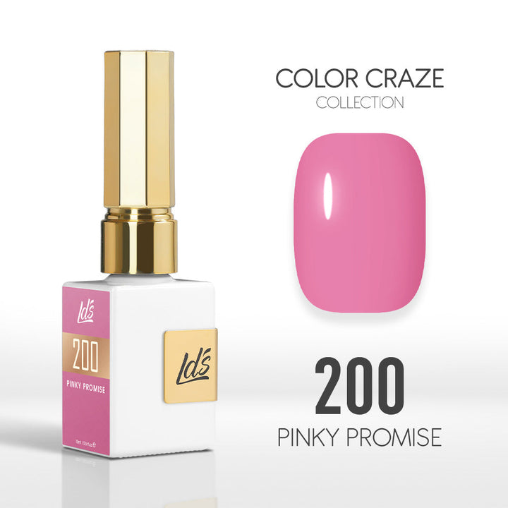 LDS Color Craze Gel Nail Polish - 200 Pinky Promise - 0.5oz
