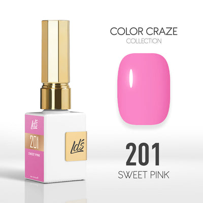 LDS Color Craze Gel Nail Polish - 201 Sweet Pink - 0.5oz