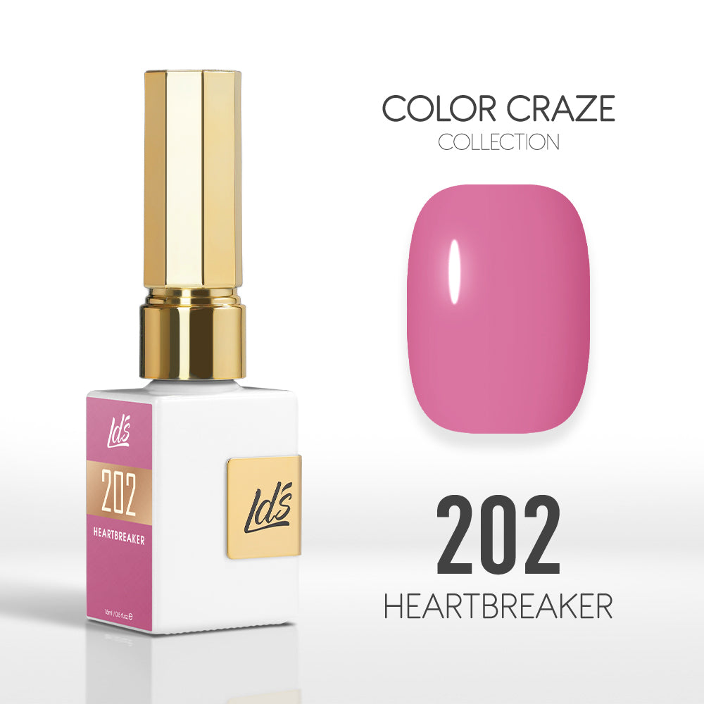 LDS Color Craze Gel Nail Polish - 202 Heartbreaker - 0.5oz