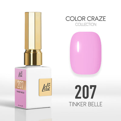 LDS Color Craze Gel Nail Polish - 207 Tinker Belle - 0.5oz