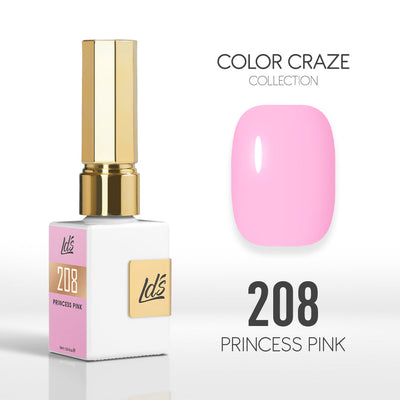 LDS Color Craze Gel Nail Polish - 208 Princess Pink - 0.5oz