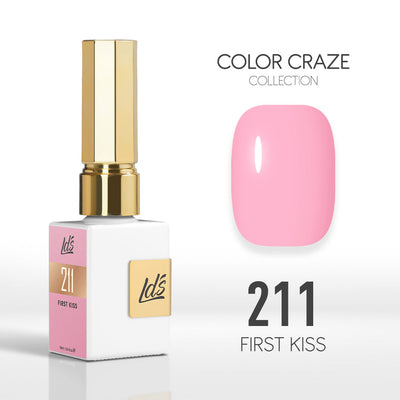 LDS Color Craze Gel Nail Polish - 211 First Kiss - 0.5oz