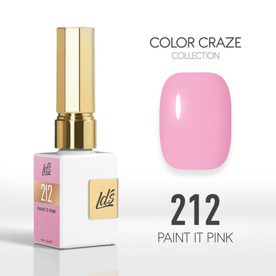 LDS Color Craze Gel Nail Polish - 212 Paint it Pink - 0.5oz