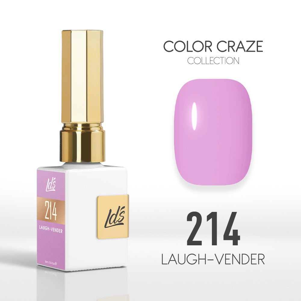 LDS Color Craze Gel Nail Polish - 214 Laugh-vender - 0.5oz