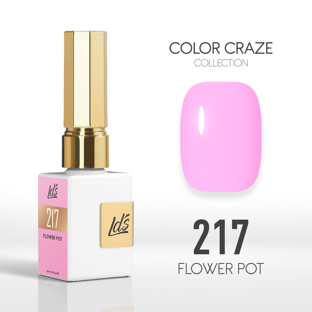 LDS Color Craze Gel Nail Polish - 217 Flower Pot - 0.5oz