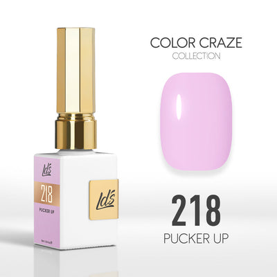 LDS Color Craze Gel Nail Polish - 218 Pucker Up - 0.5oz