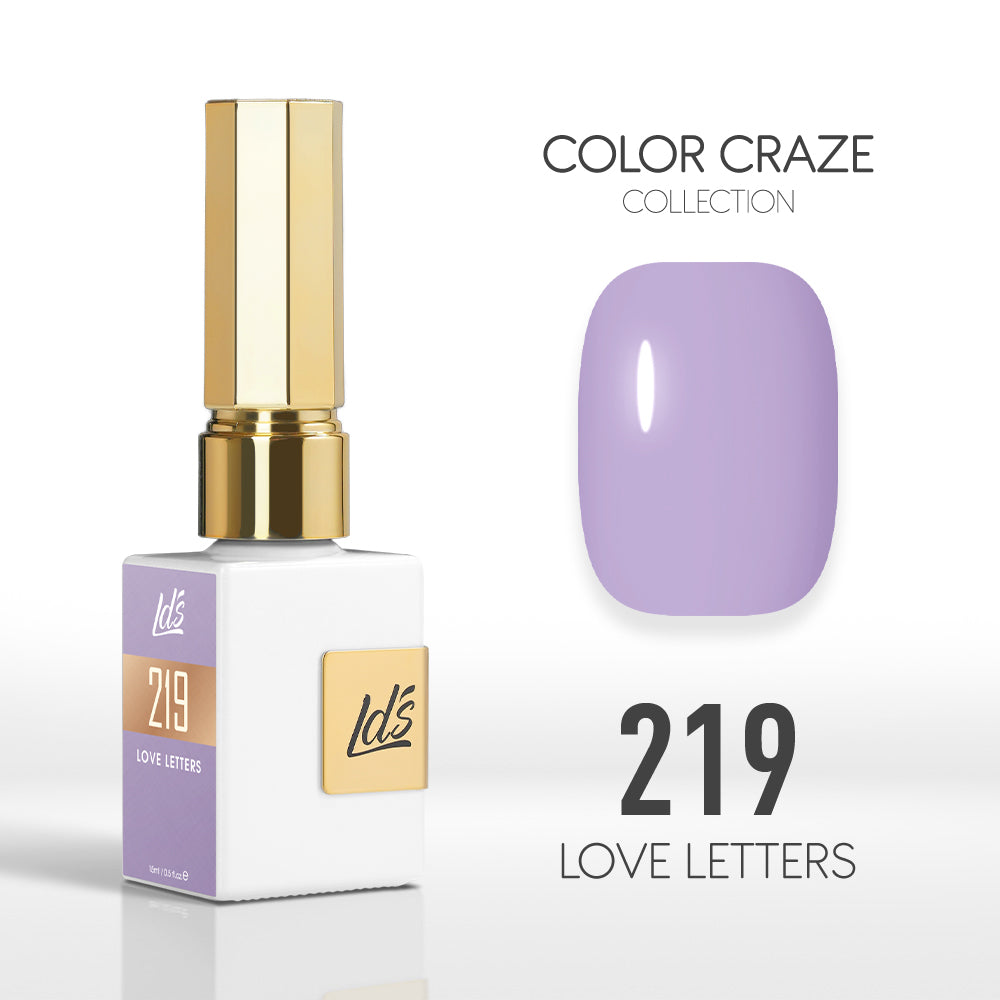 LDS Color Craze Gel Nail Polish - 219 Love Letters - 0.5oz