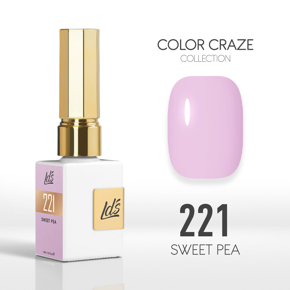 LDS Color Craze Gel Nail Polish - 221 Sweet Pea - 0.5oz