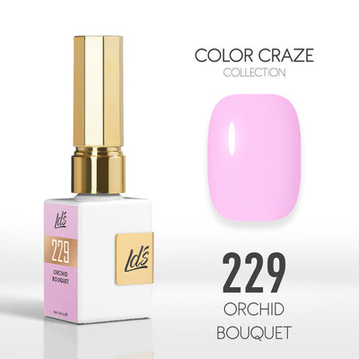 LDS Color Craze Gel Nail Polish - 229 Orchid Bouquet - 0.5oz