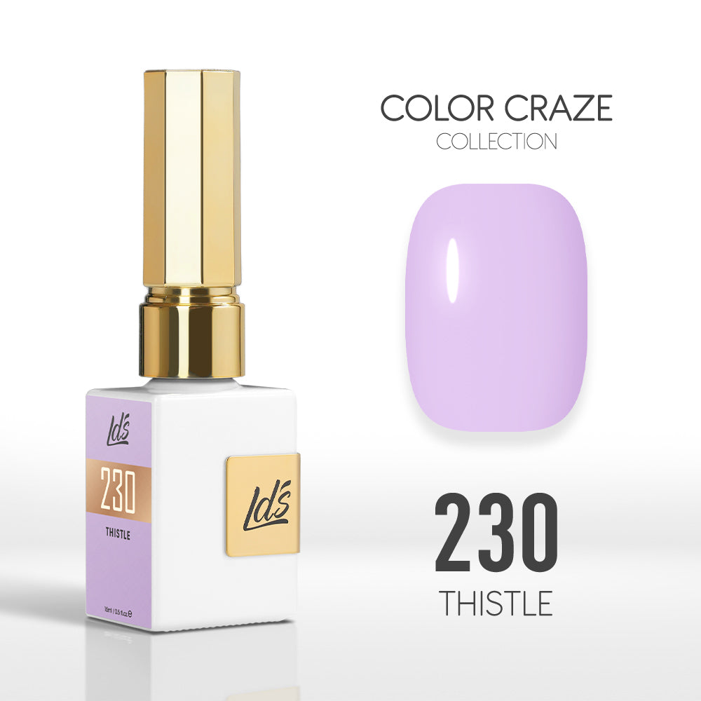 LDS Color Craze Gel Nail Polish - 230 Thistle - 0.5oz