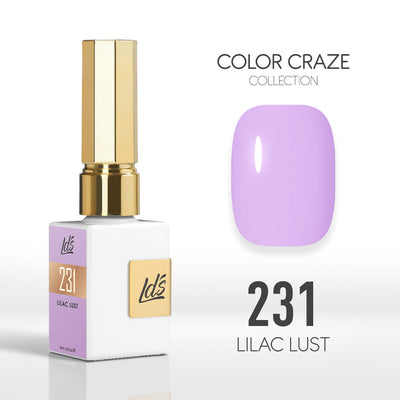 LDS Color Craze Gel Nail Polish - 231 Lilac Lust - 0.5oz