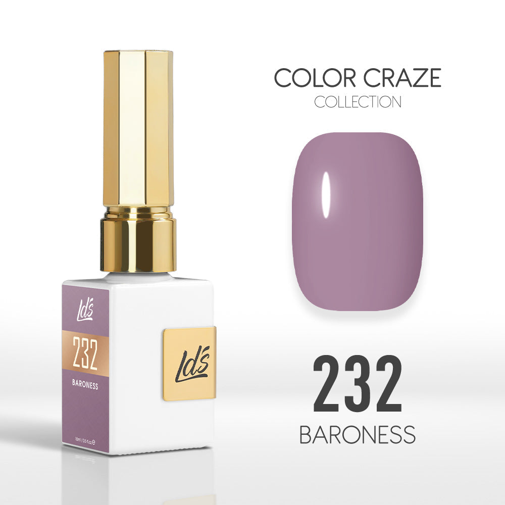 LDS Color Craze Gel Nail Polish - 232 Baroness - 0.5oz