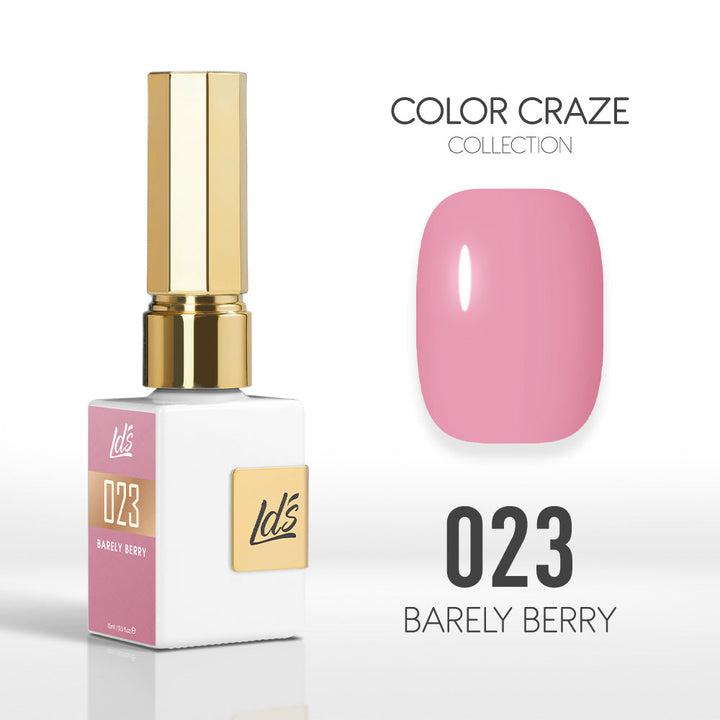LDS Color Craze Gel Nail Polish - 023 Barely Berry - 0.5oz