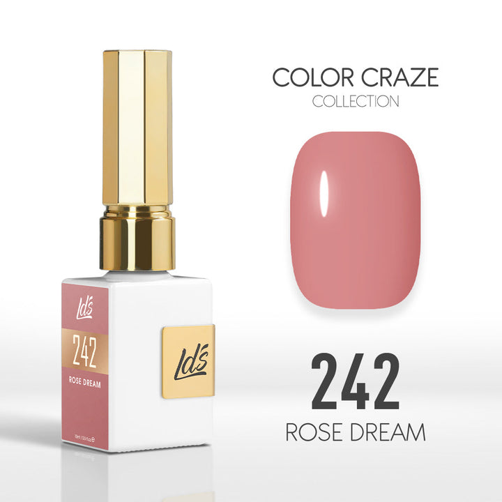 LDS Color Craze Gel Nail Polish - 242 Rose Dream - 0.5oz