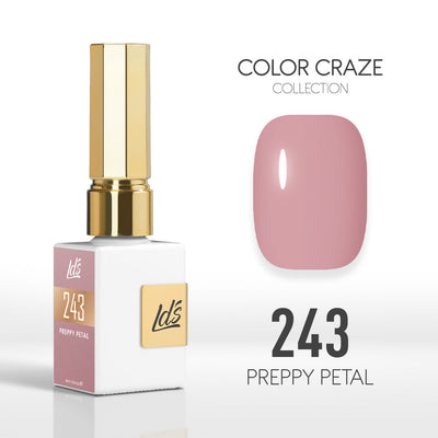 LDS Color Craze Gel Nail Polish - 243 Preppy Petal - 0.5oz