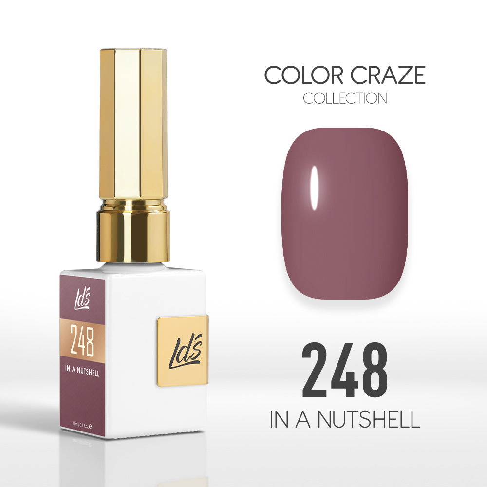 LDS Color Craze Gel Nail Polish - 248 In a Nutshell - 0.5oz