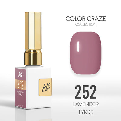 LDS Color Craze Gel Nail Polish - 252 Lavender Lyric - 0.5oz