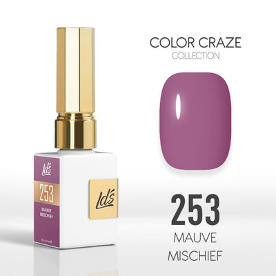 LDS Color Craze Gel Nail Polish - 253 Mauve Mischief - 0.5oz