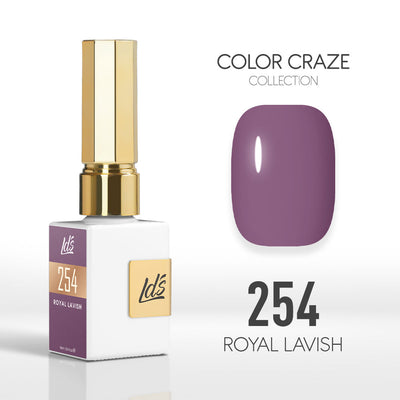 LDS Color Craze Gel Nail Polish - 254 Royal Lavish - 0.5oz