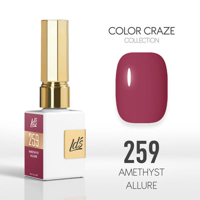 LDS Color Craze Gel Nail Polish - 259 Amethyst Allure - 0.5oz