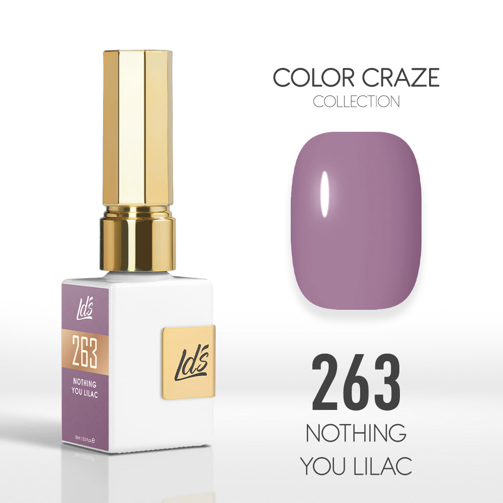 LDS Color Craze Gel Nail Polish - 263 Nothing You Lilac - 0.5oz