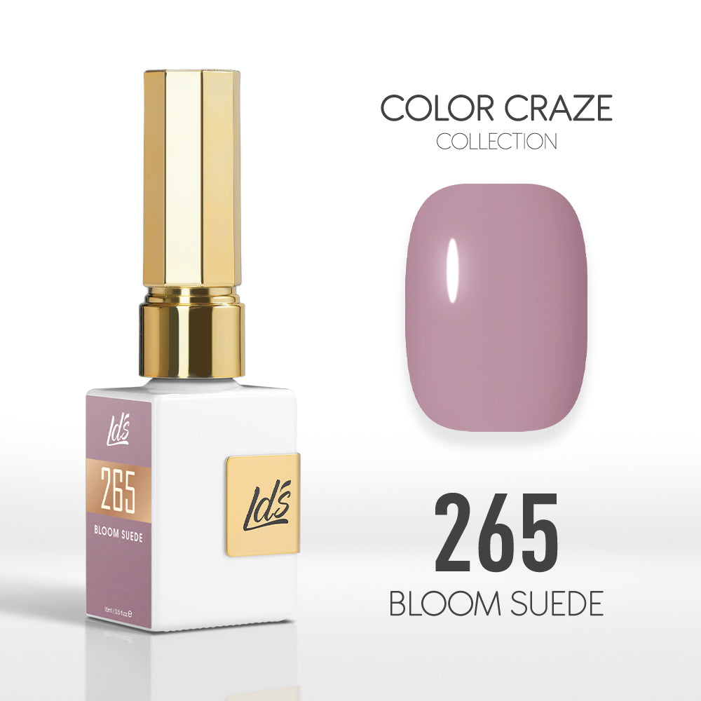 LDS Color Craze Gel Nail Polish - 265 Bloom Suede - 0.5oz