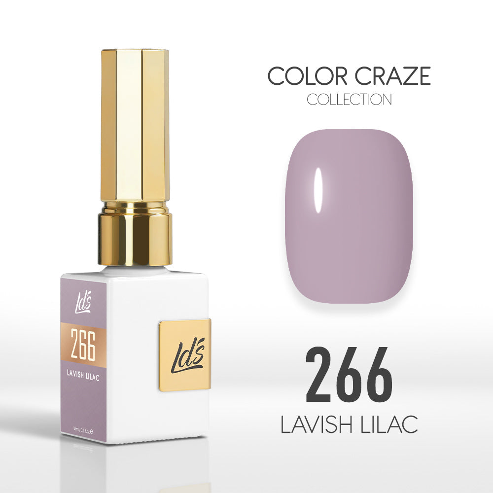 LDS Color Craze Gel Nail Polish - 266 Lavish Lilac - 0.5oz