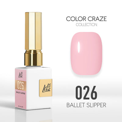 LDS Color Craze Gel Nail Polish - 026 Ballet Slipper - 0.5oz