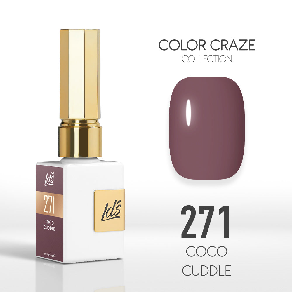 LDS Color Craze Gel Nail Polish - 271 Cocoa Cuddle - 0.5oz