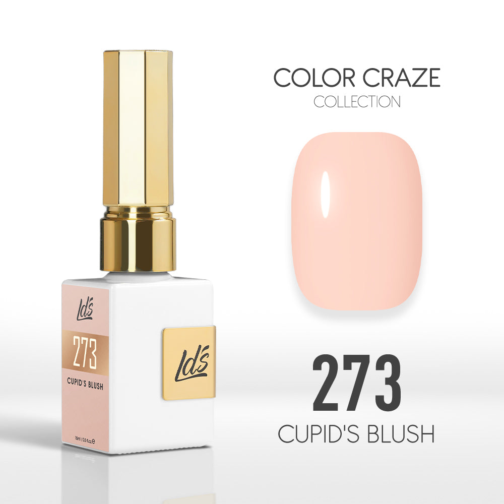 LDS Color Craze Gel Nail Polish - 273 Cupid's Blush - 0.5oz