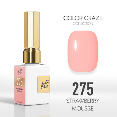 LDS Color Craze Gel Nail Polish - 275 Strawberry Mousse - 0.5oz