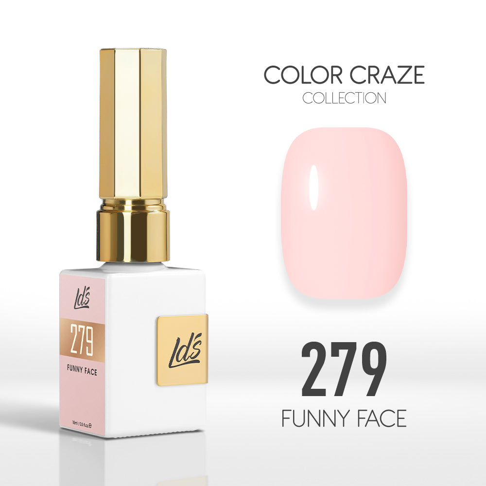 LDS Color Craze Gel Nail Polish - 279 Funny Face - 0.5oz