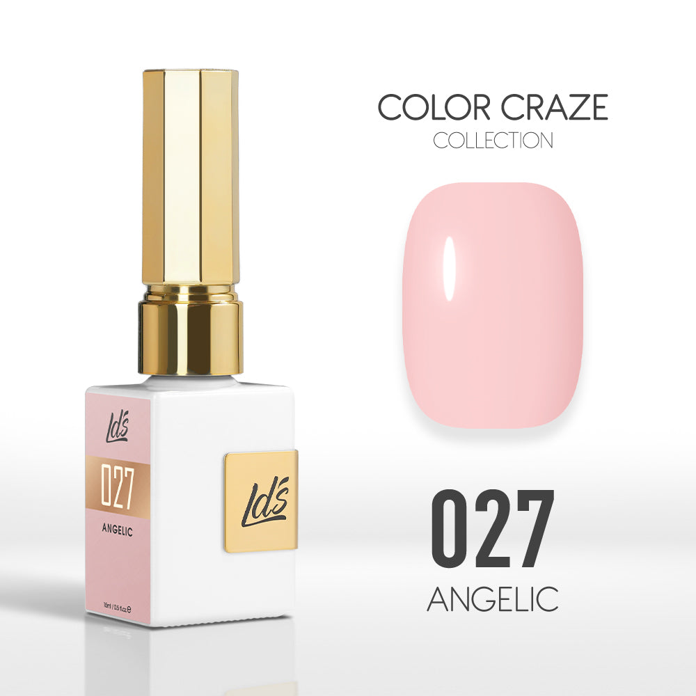 LDS Color Craze Gel Nail Polish - 027 Angelic - 0.5oz