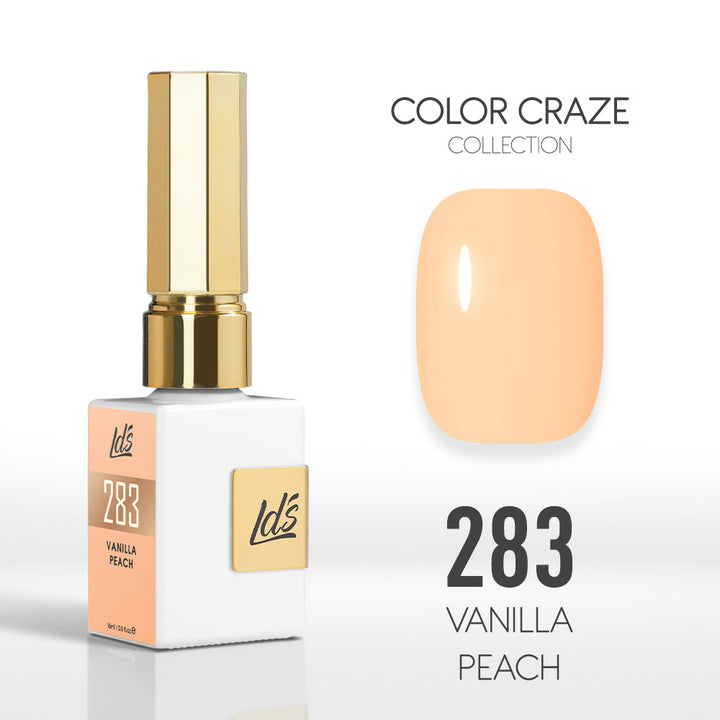 LDS Color Craze Gel Nail Polish - 283 Vanilla Peach - 0.5oz