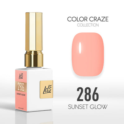 LDS Color Craze Gel Nail Polish - 286 Sunset Glow - 0.5oz