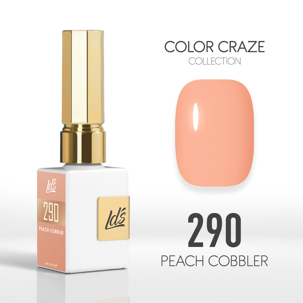 LDS Color Craze Gel Nail Polish - 290 Peach Cobbler - 0.5oz