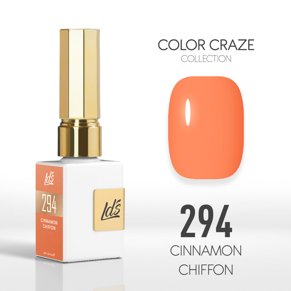 LDS Color Craze Gel Nail Polish - 294 Cinnamon Chiffon - 0.5oz