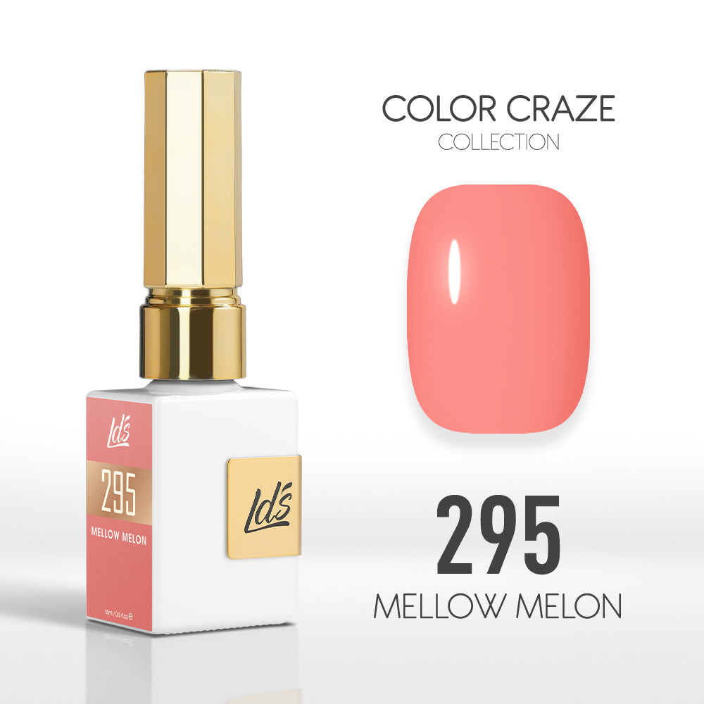 LDS Color Craze Gel Nail Polish - 295 Mellow Melon - 0.5oz