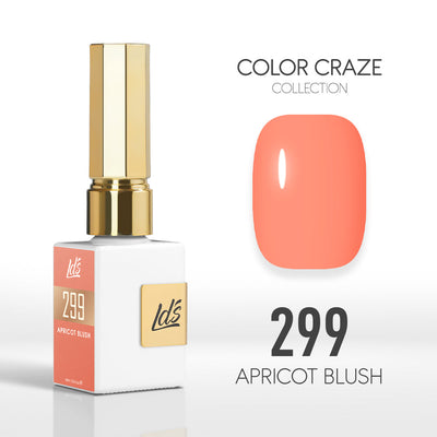 LDS Color Craze Gel Nail Polish - 299 Apricot Blush - 0.5oz