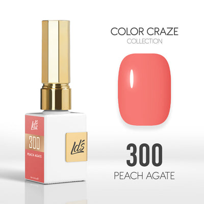 LDS Color Craze Gel Nail Polish - 300 Peach Agate - 0.5oz