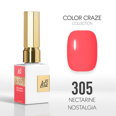 LDS Color Craze Gel Nail Polish - 305 Nectarine Nostalgia - 0.5oz