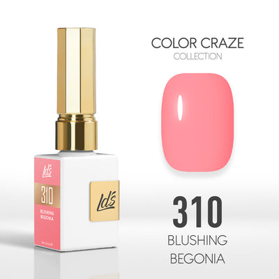 LDS Color Craze Gel Nail Polish - 310 Blushing Begonia - 0.5oz