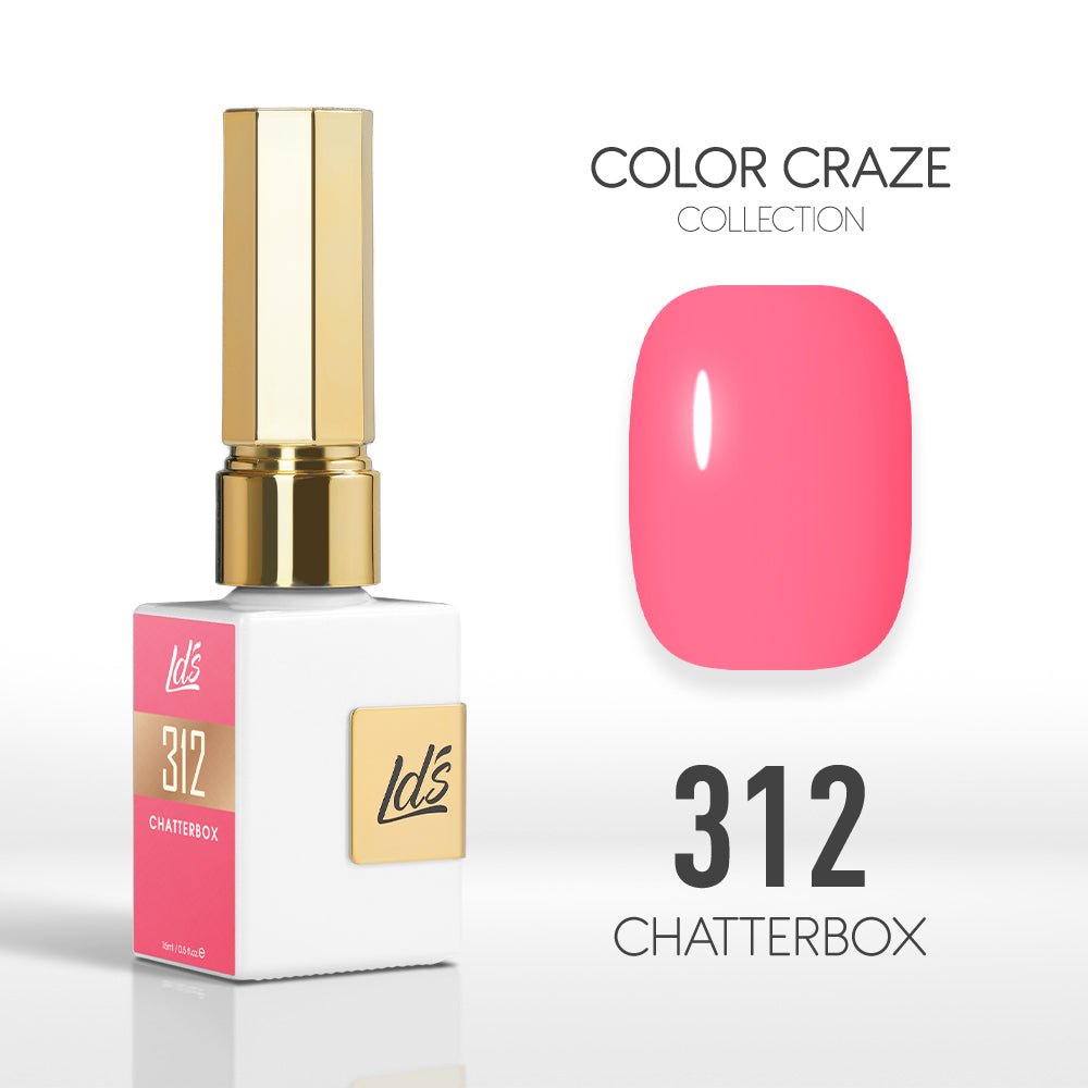 LDS Color Craze Gel Nail Polish - 312 Chatterbox - 0.5oz